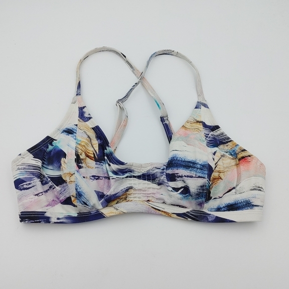 ATHLETA Abstract Bikini Top Size 32 B/C - Picture 2 of 6
